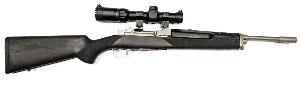 Karabinek Ruger Mini 14 Ranch Stainless + luneta Burris
