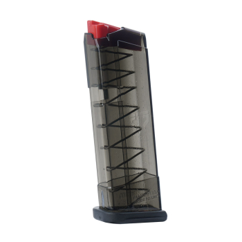 ETS - Magazynek polimerowy do Glock 43 - 9x19 mm - 9 naboi - Carbon Smoke Series - SMK-GLK-43-9
