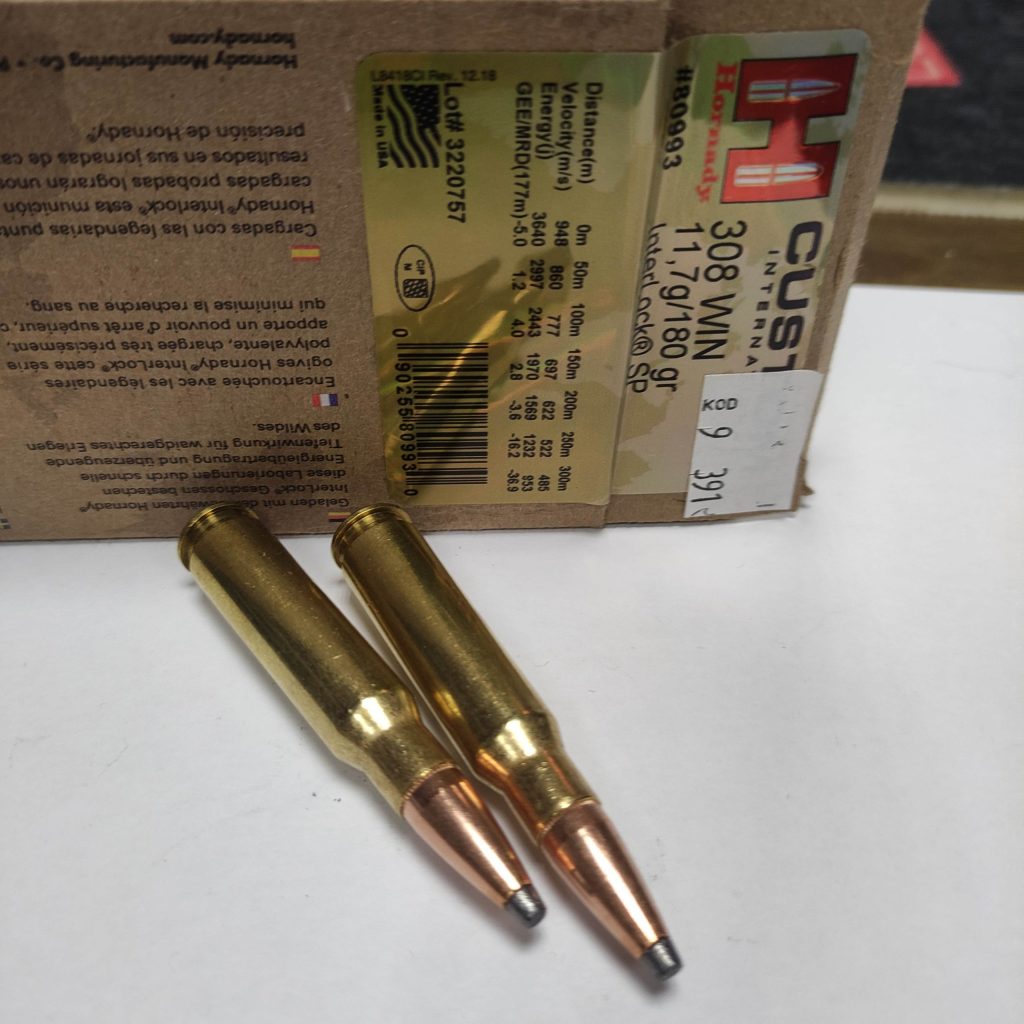 .308 Win 11,7g(180gr) SP Hornady Custom