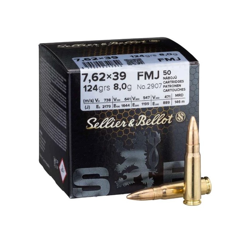 7,62x39 FMJ 8g S&B