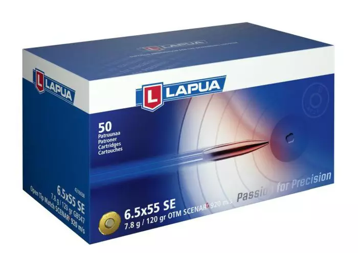 6,5x55 SE 7,8g Scenar Lapua