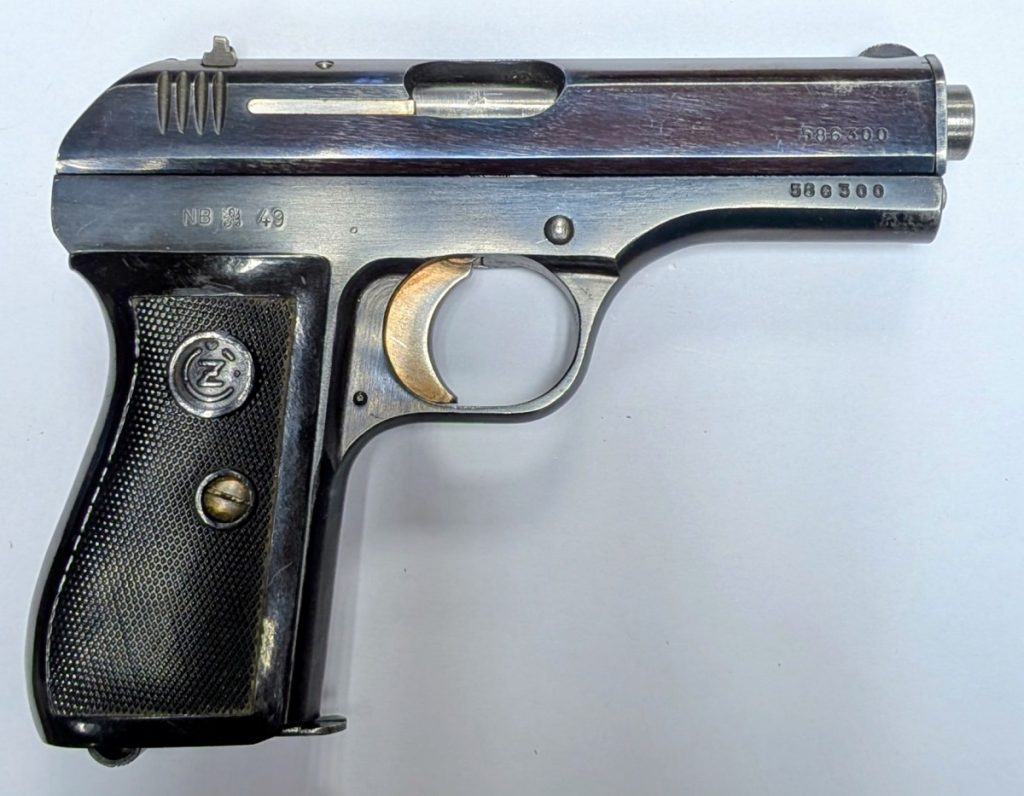 Pistolet CZ wz. 27, k. 7,65 Browning