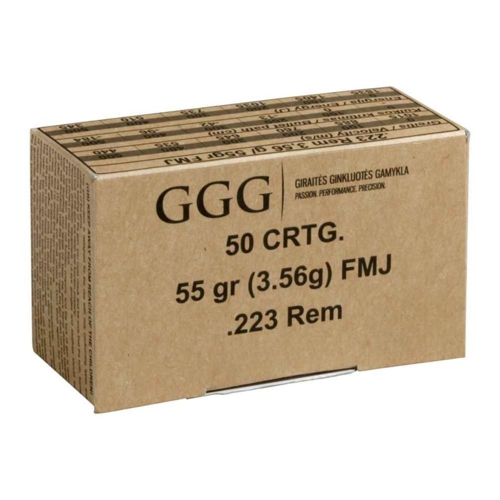 .223 rem FMJ (3,56g)55gr GGG