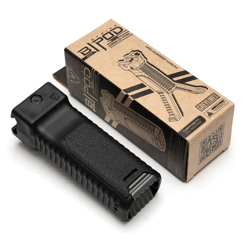Strike Industries - Chwyt przedni z dwójnogiem Strike - Czarny - SI-AR-AL-BIPOD-GY